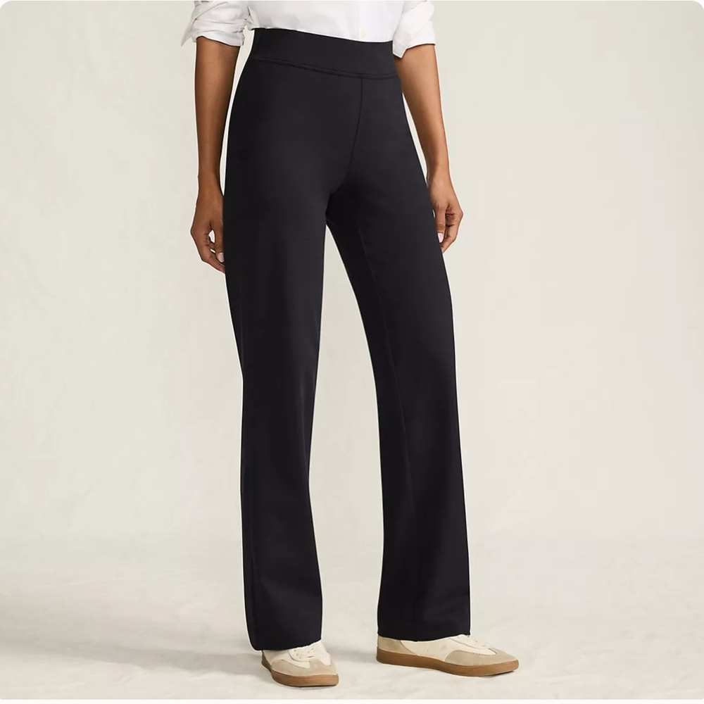 Lands' End Starfish Straight Leg Yoga Pants. New! Black. Tall Med.
